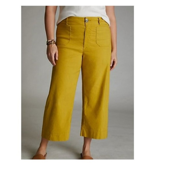 Anthropologie Pants - Anthropologie The Colette High Waist Wide Leg Linen Blend Pants